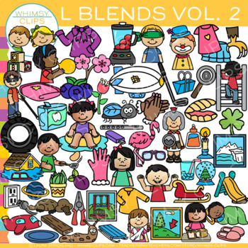 L Blends Clip Art VOLUME TWO by Whimsy Clips | Teachers Pay Teachers