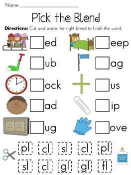Blend Words For Kindergarten - Kindergarten