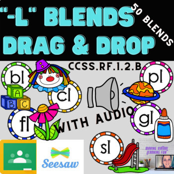Preview of L Blends Interactive Drag & Drop