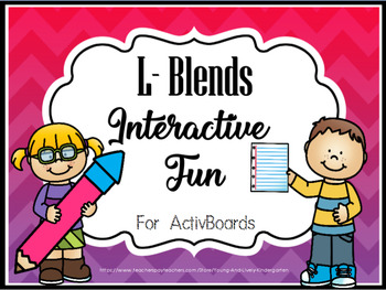 Preview of L Blends Interactive Fun for ActivBoards