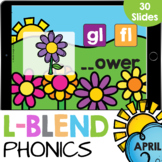 L Blends Phonics Practice Google Slides Digital Resource (April)