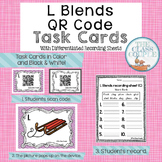 L Blends QR Code Task Cards