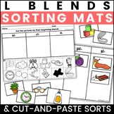 L Blends Sorting Mats and Cut-and-Paste Sorts Worksheets