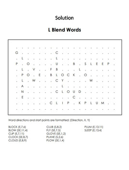 Similar to Blends Word Search - bl, cl, fl, sl, gl, pl - WordMint