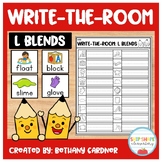 L Blends - Write-the-Room - Classroom Phonics Activity
