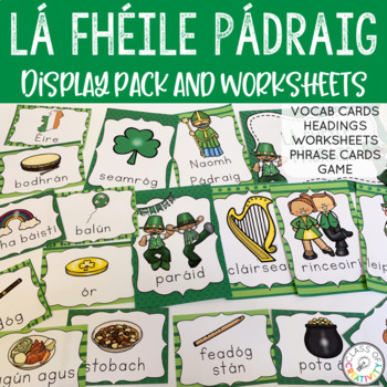 Preview of Lá Fhéile Pádraig Irish Display Pack and Worksheets