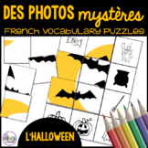 L'Halloween French vocabulary mystery picture puzzles