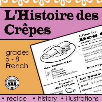 Preview of L'Histoire des Crêpes/ The Story of Crepes (French)