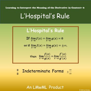 Preview of L'Hospital's Rule