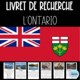 L'Ontario: Livret de recherche Canada (French Canada research)