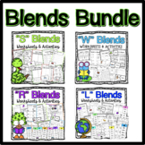 S, L, R and W Blends BUNDLE  Worksheets  Activities  Phonics