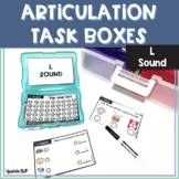 L Sound Articulation Task Boxes for Speech Therapy