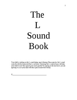 Preview of L Sound Book