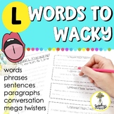 L Articulation Generalization - Word to Wacky Carryover - 