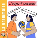 L'adjectif possessif (lesson, worksheets, and exit ticket)