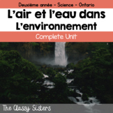L'air et l'eau dans l'environnement (French Grade 2 Ontari