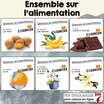 Preview of L'alimentation - Ensemble de compréhensions