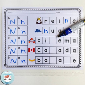 L Alphabet Stamp Or Write The Letters French Alphabet Tpt