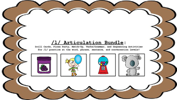 Preview of L and L Blend Articulation & Language Activity Bundle; Speech-Language Therapy