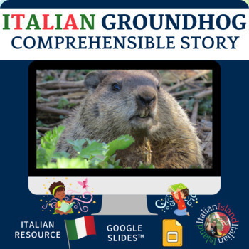 Preview of L'anno senza  marmotta  - Comprehensible Story for Italian on GoogleSlides™