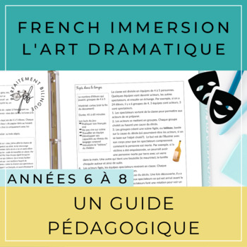 Preview of L'art dramatique: Un guide / Drama Guide for French Immersion Teachers
