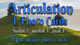 L articulation photo cards (84 REAL PHOTOS, initial, l ble