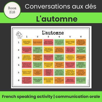 Preview of L'automne | French Speaking Activity
