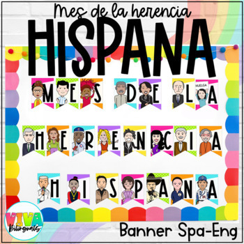 Preview of Líderes Hispanos | Hispanic Heritage Month Banners in English and Spanish