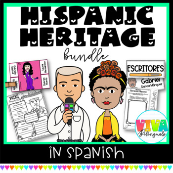 Preview of Líderes Hispanos | Hispanic Heritage Month Bundle in Spanish
