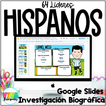 Preview of Líderes Hispanos | Hispanic Heritage Month Digital Spanish Biography Research