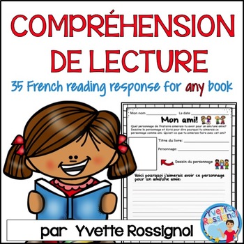 Preview of Compréhension de lecture  | French Reading Response and Writing Activities