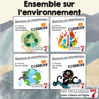 Preview of L'environnement - Ensemble de compréhensions