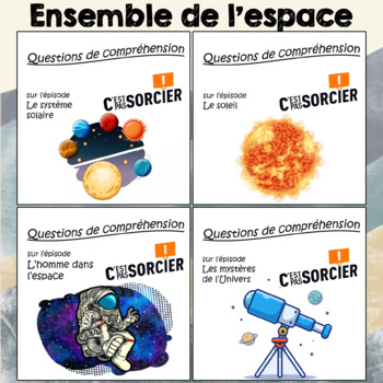Preview of L'espace - Ensemble de compréhensions