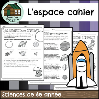 Preview of L'espace cahier (Grade 6 Ontario FRENCH Science)