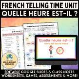 L'heure: French Telling Time Unit - Quelle heure est-il ?