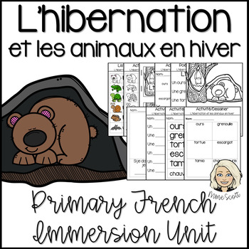 Preview of L'hibernation - Animaux en hiver - Hibernation - Animals in Winter - French Unit