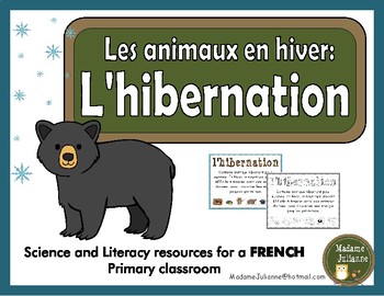 Preview of L'hibernation - Les animaux en hiver (French hibernation - Animals in Winter)