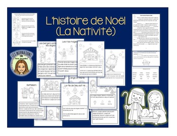 Preview of L'histoire de Noël-La nativité-FRENCH Story of Christmas-Nativity book