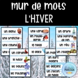 L'hiver: Mur de Mots Aquarelle/FRENCH Watercolor Word Wall