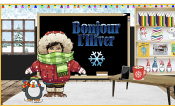 Preview of L'hiver classe virtuelle/French Winter virtual classroom