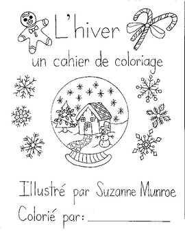 Cahier de coloriage 'Winter'  ALL THE WAYS TO SAY – Mouflette