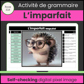 Preview of L'imparfait | Grammaire française | Practice | Pixel Art | Self-Checking