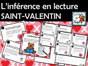 L’inférence en lecture - Thème: SAINT-VALENTIN (French, Core, Immersion, FSL)