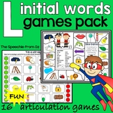 Articulation games for speech therapy l initial words