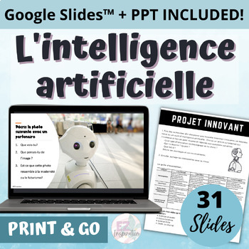 Preview of L'intelligence artificielle - Artificial Intelligence French NO PREP Lesson