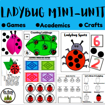 L is for Ladybug Mini-Unit/Games, Art, Activities by Do-Over Teaching