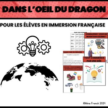 Preview of L'oeil du dragon-FRENCH IMMERSION PROJECT FOR THE CREATIVE THINKERS!