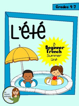Preview of L’été - Beginner French "Summer" Themed Vocabulary Puzzles and Activities