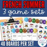 L'été French Summer Vocabulary BINGO Games - La Rentrée Scolaire