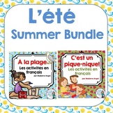L'été:  Summer Themed Activity Bundle in French